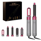 5 in 1 Hair Dryer Brush and Styler Kit Professional Hot Air Comb Curling Iron Hair Straightener for Volumizing and Styling
