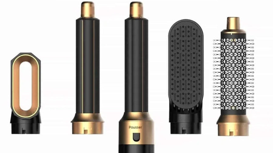 5 in 1 Hair Dryer Brush and Styler Kit Professional Hot Air Comb Curling Iron Hair Straightener for Volumizing and Styling